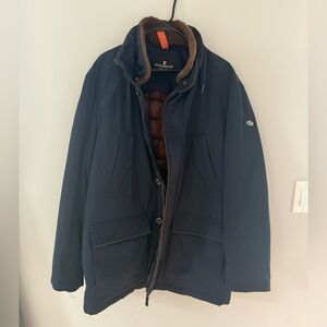 Steinbock Down Coat Size 48 Navy Perfect condition